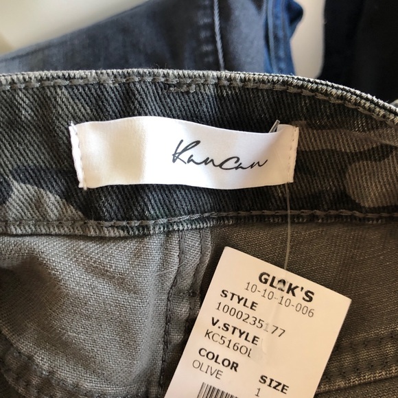 NWT KanCan High Rise Camo Style Estilo Denim Jeans 1/ 24 - Picture 14 of 16
